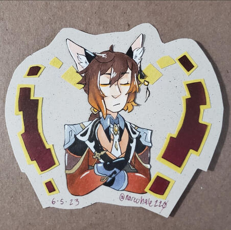 Badge Shaded Halfbody